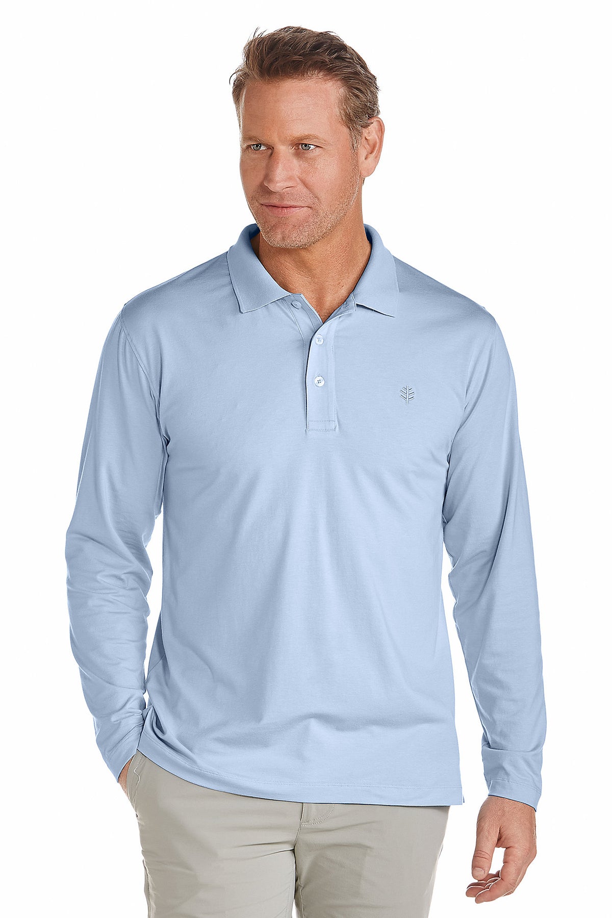 Polo Weekend anti-UV - Homme  - Bleu clair