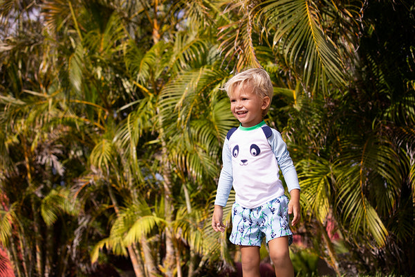 Short de bain garçon anti-UV PANDA