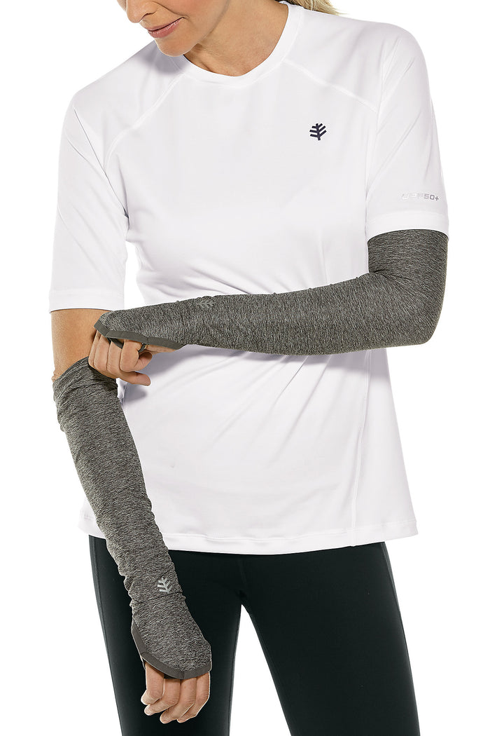 Protection bras et mains - Manchettes anti-UV - Femmes - Gris