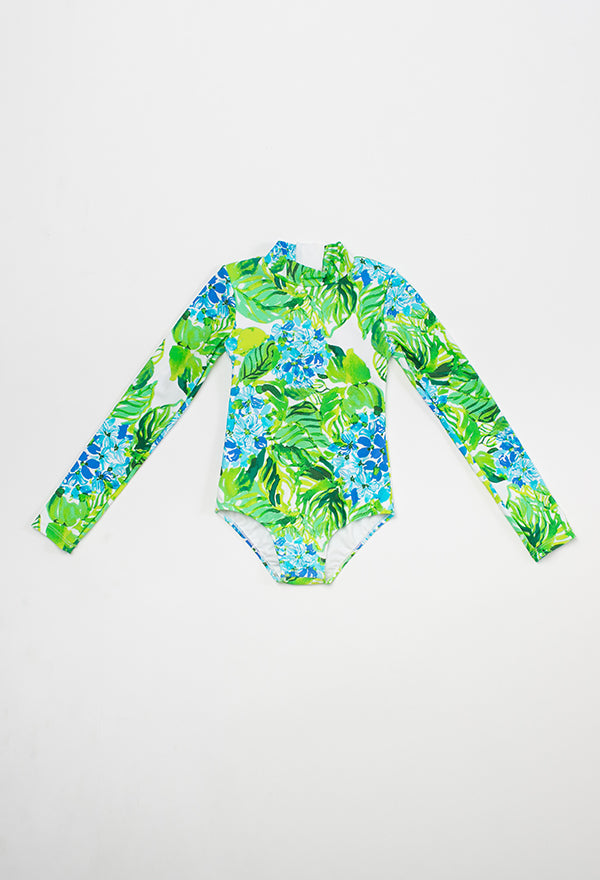 Maillot de bain une pièce Anti-uv - Mini Kelly - Wild flowers
