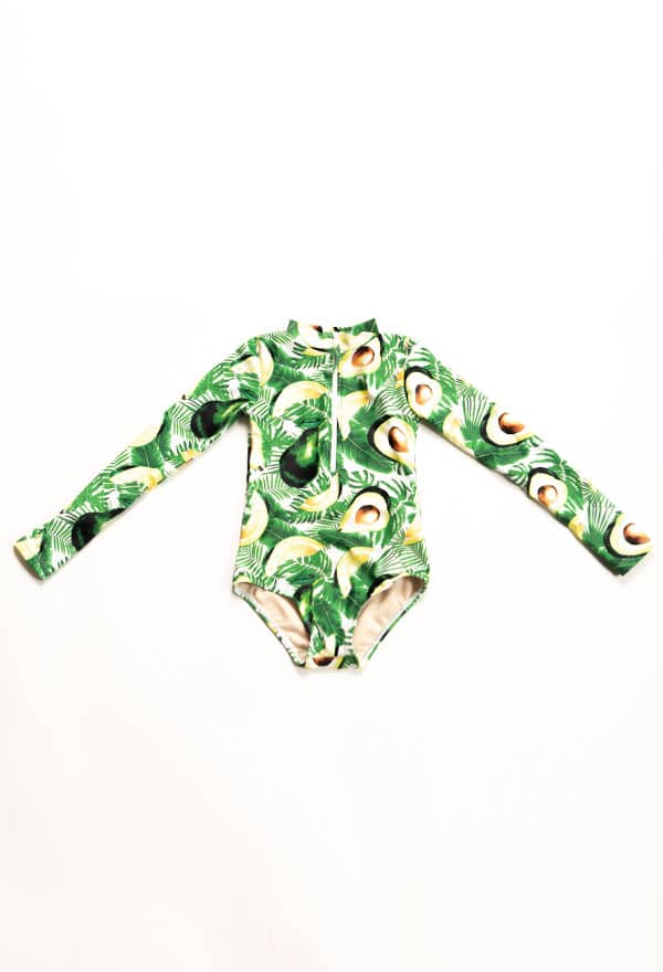 Maillot de bain une pièce anti-UV - Mini Mila - Avocado