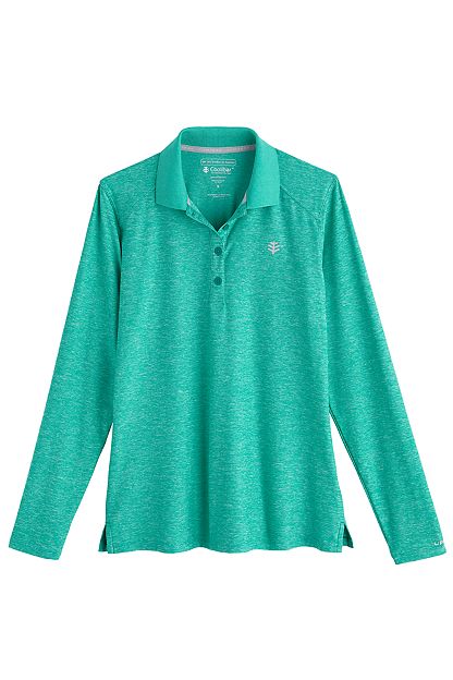 Polo Golf anti-UV - Menthe à l'eau - Femmes