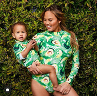 Maillot de bain une pièce anti-UV - Mini Mila - Avocado