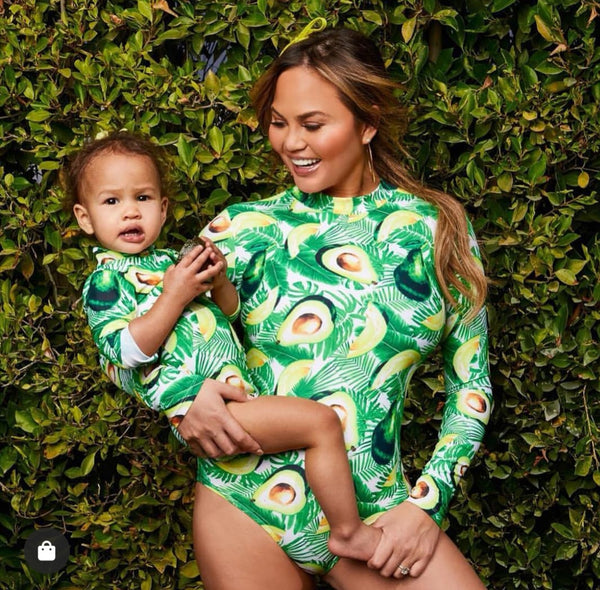 Maillot de bain une pièce anti-UV - Mini Mila - Avocado