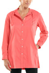 Chemise longue de plage anti-UV - Rose