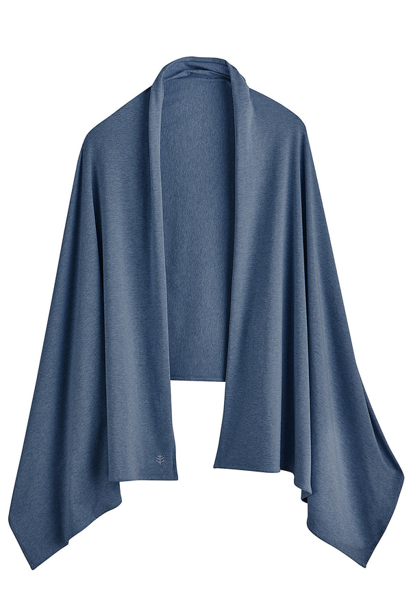 Etole en bamboo anti UV - UPF 50 - Bleu