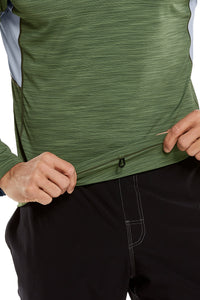Tee shirt de bain manches longues anti-UV - Olive