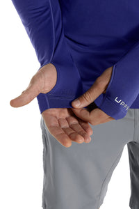 Tee shirt de sport manches longues anti-UV - Bleu foncé