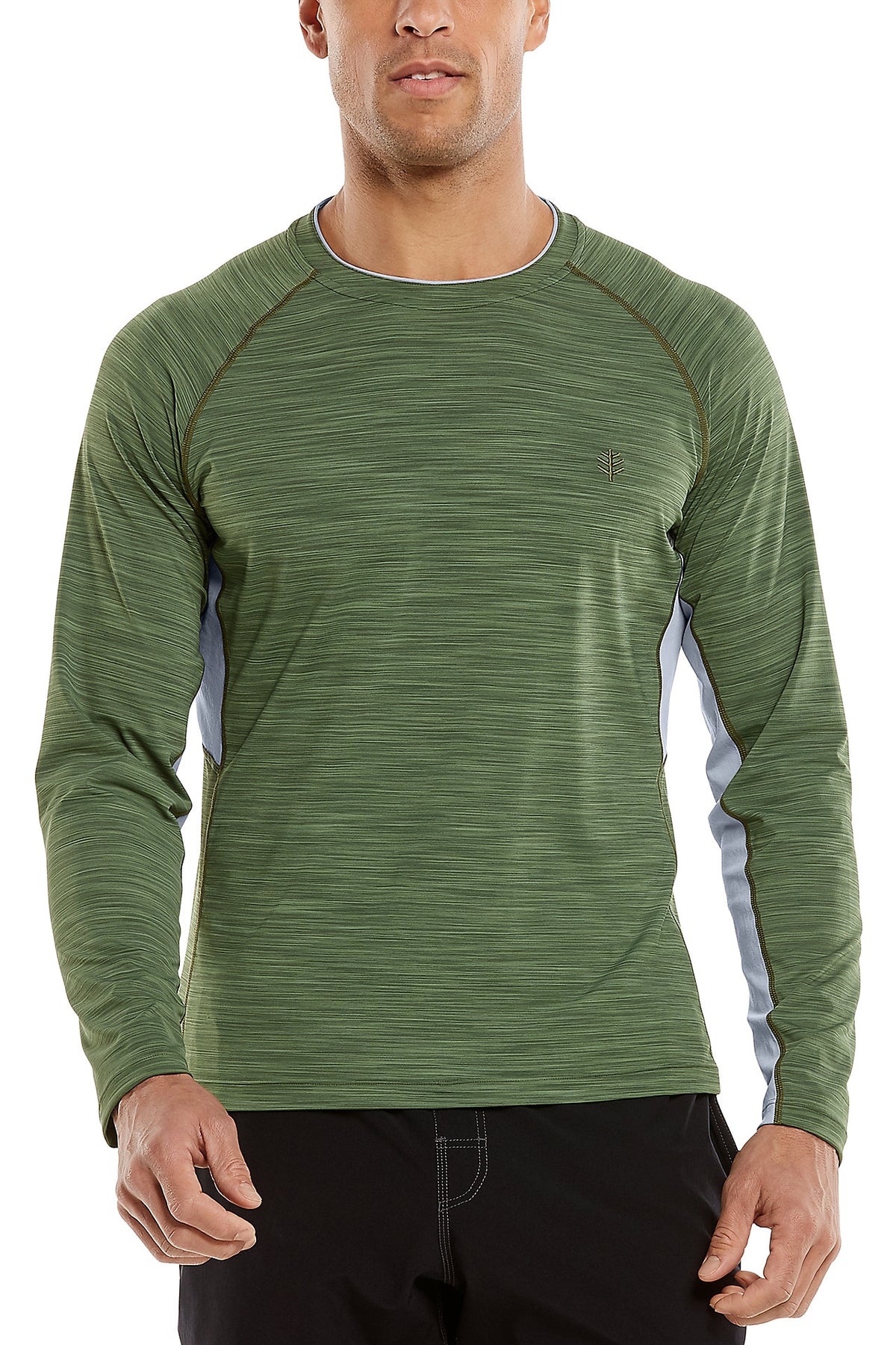 Tee shirt de bain manches longues anti-UV - Olive