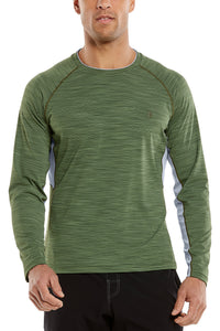Tee shirt de bain manches longues anti-UV - Olive